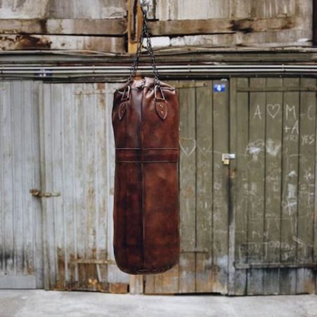 Pro Vintage Leather Punching Bag - Brown